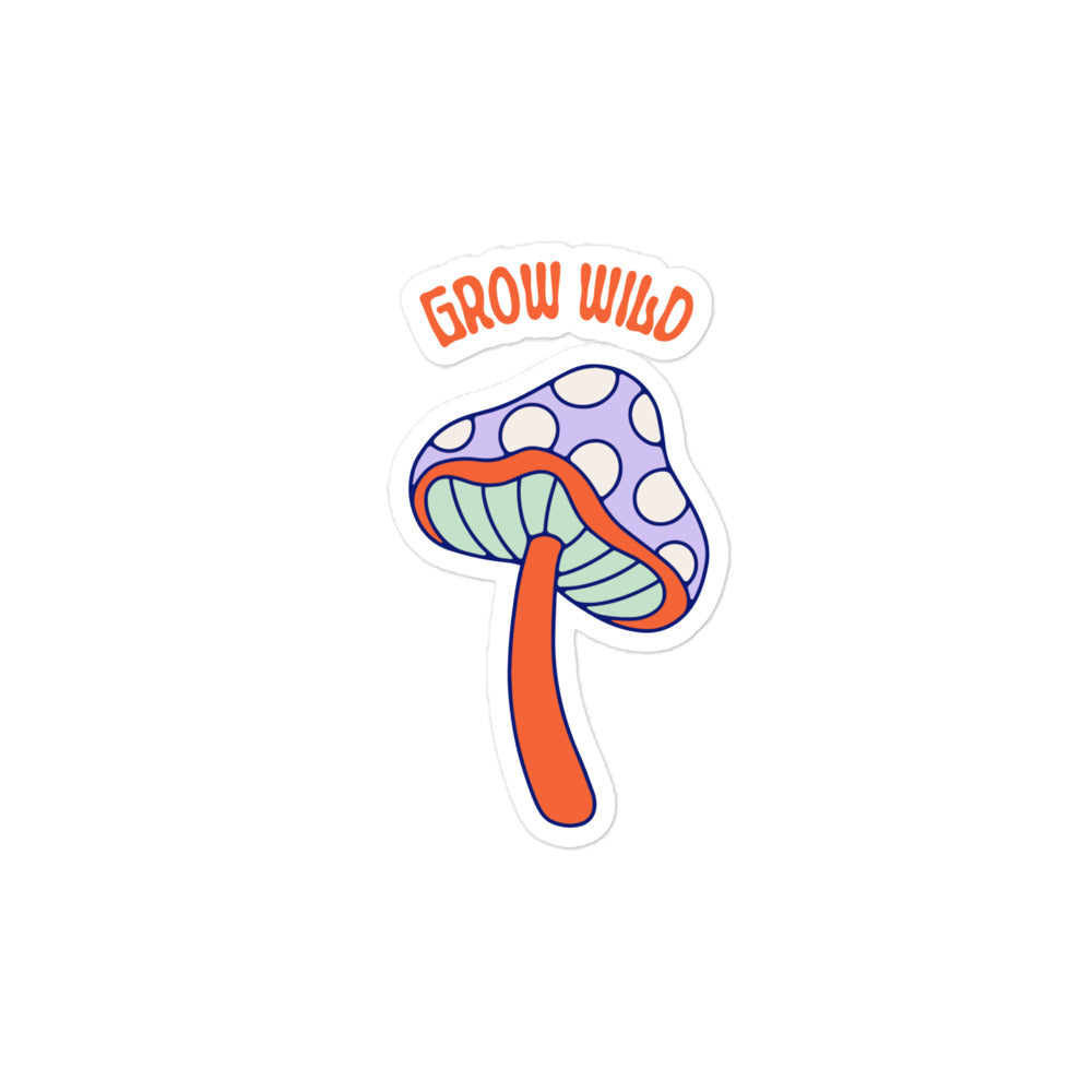 Grow Wild Bubble-free stickers