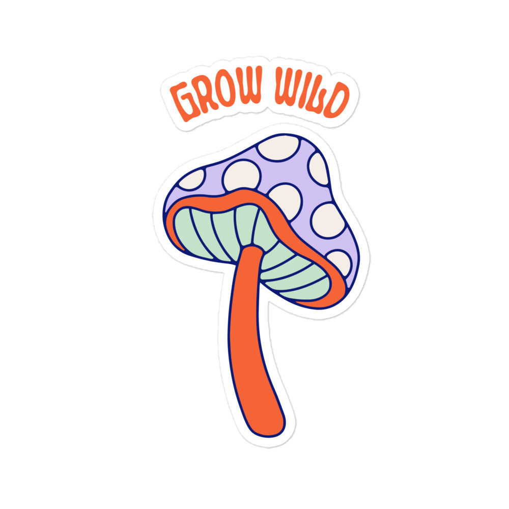 Grow Wild Bubble-free stickers