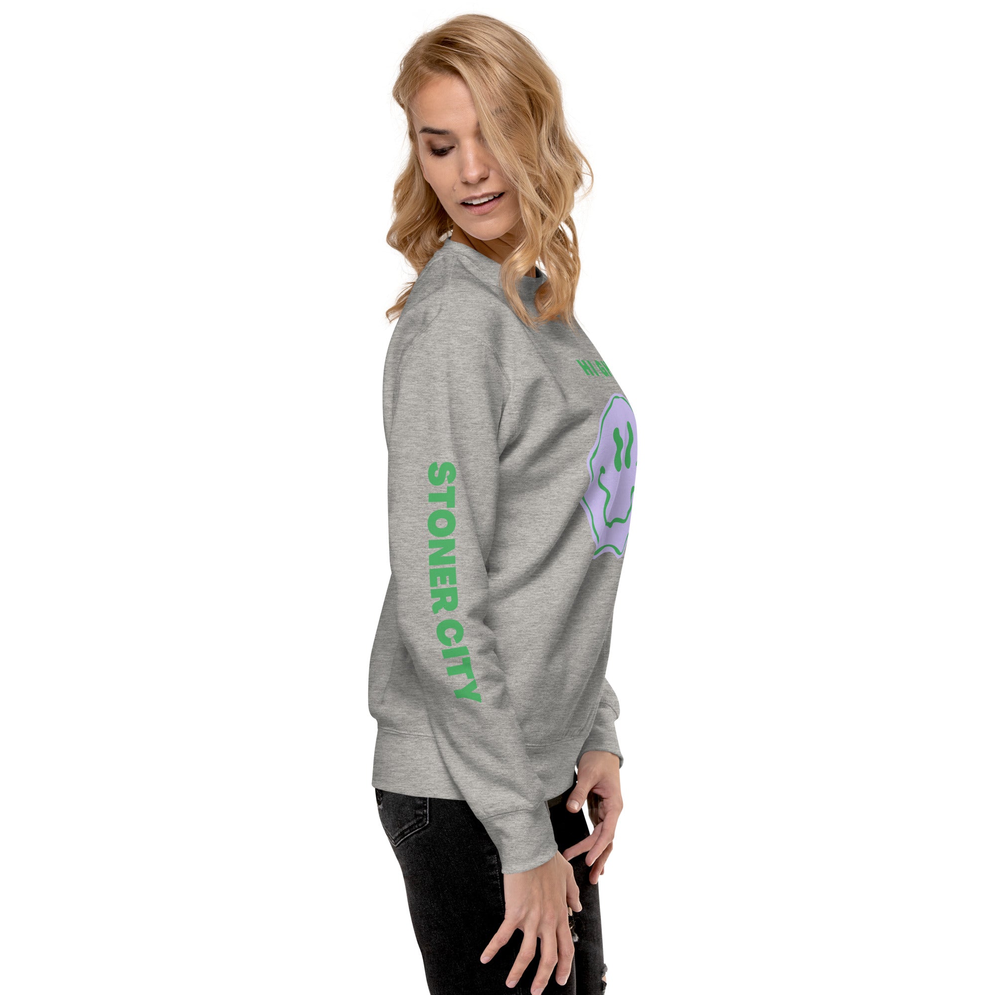 Stoner City Sleeve High Unisex Premium Sweatshirt