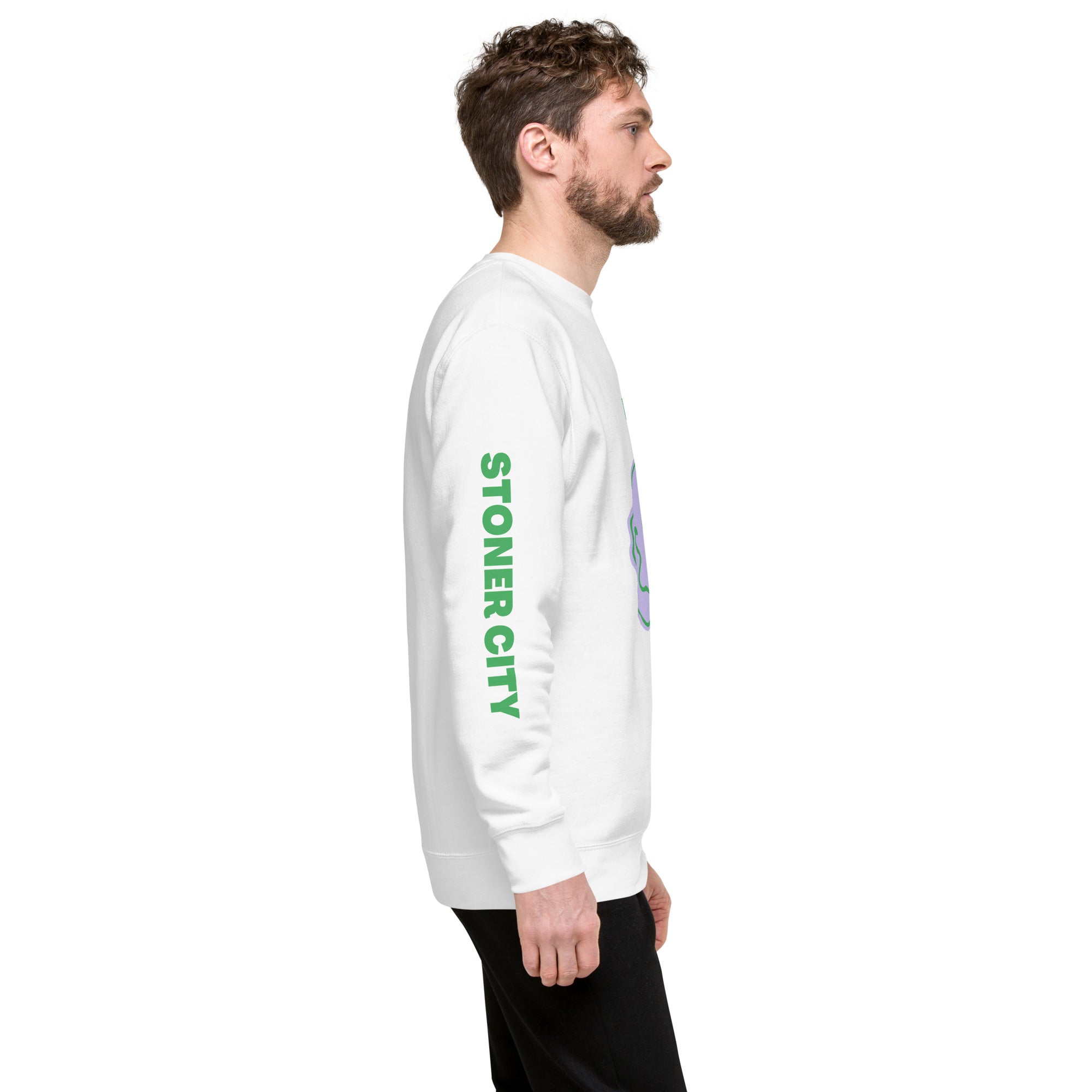 Stoner City Sleeve High Unisex Premium Sweatshirt